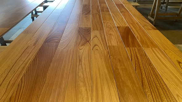 Premium hardwood materials at TNP factory