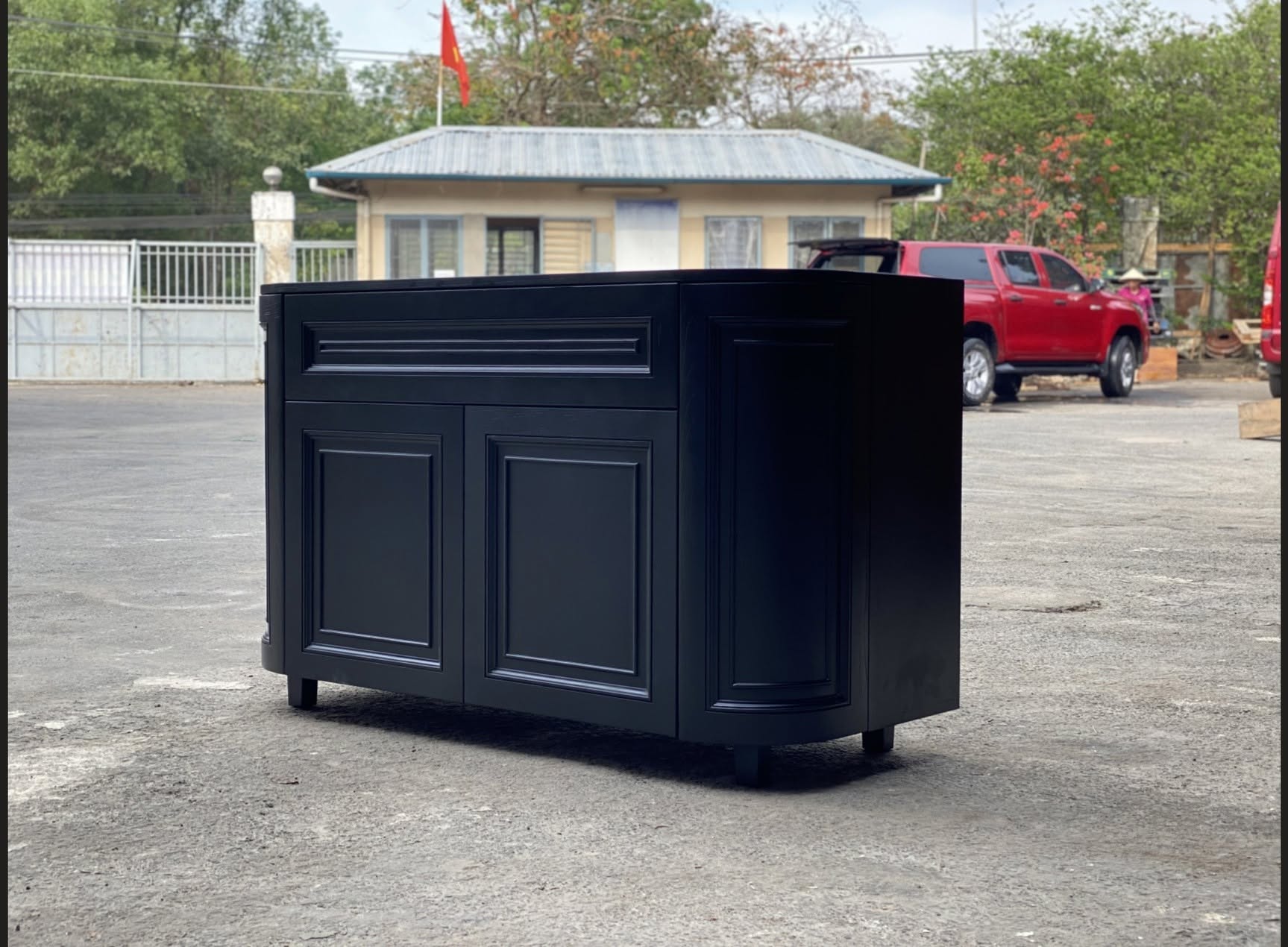 Painted Timber Bar Cabinet