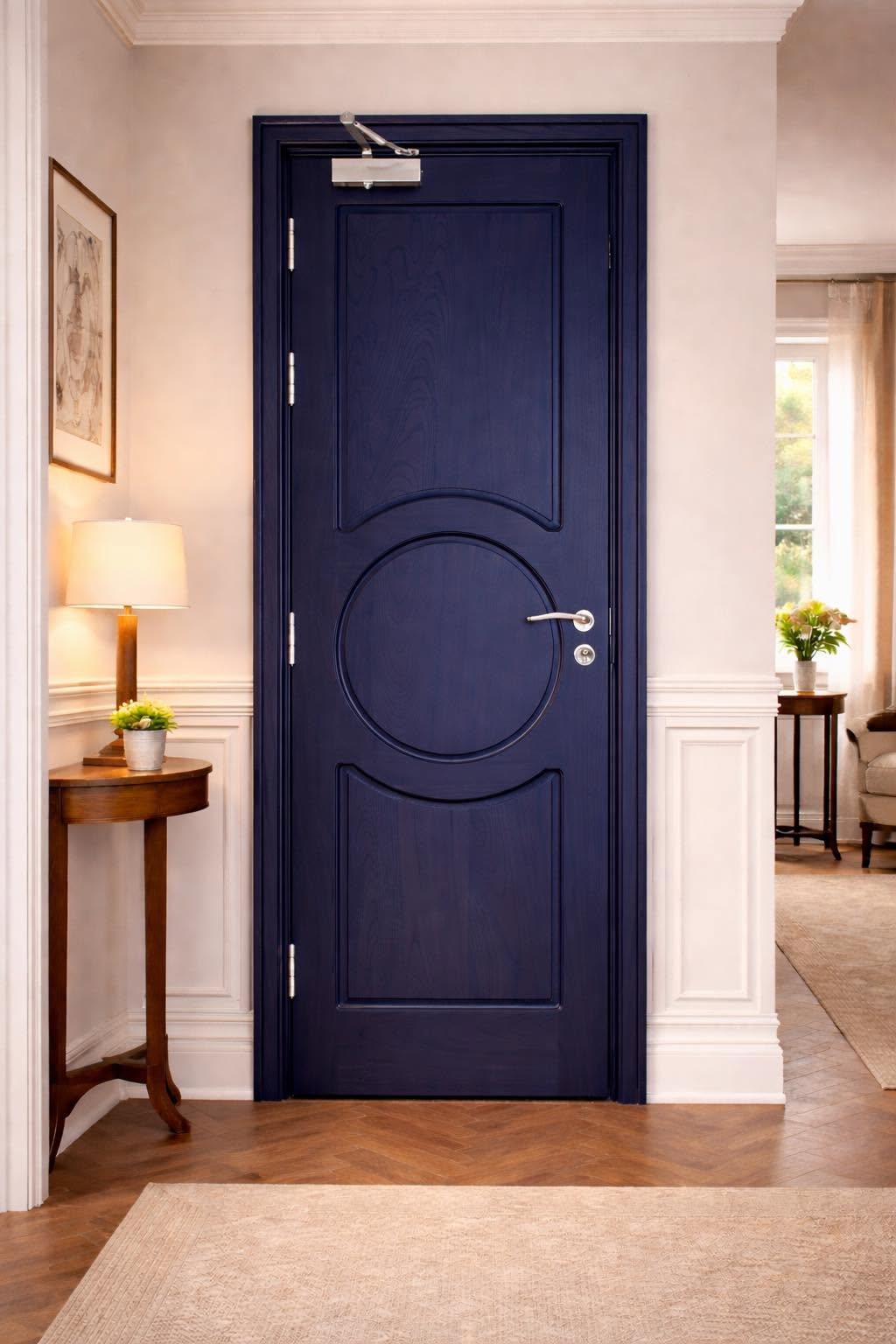 Navy Lacquer Interior Door